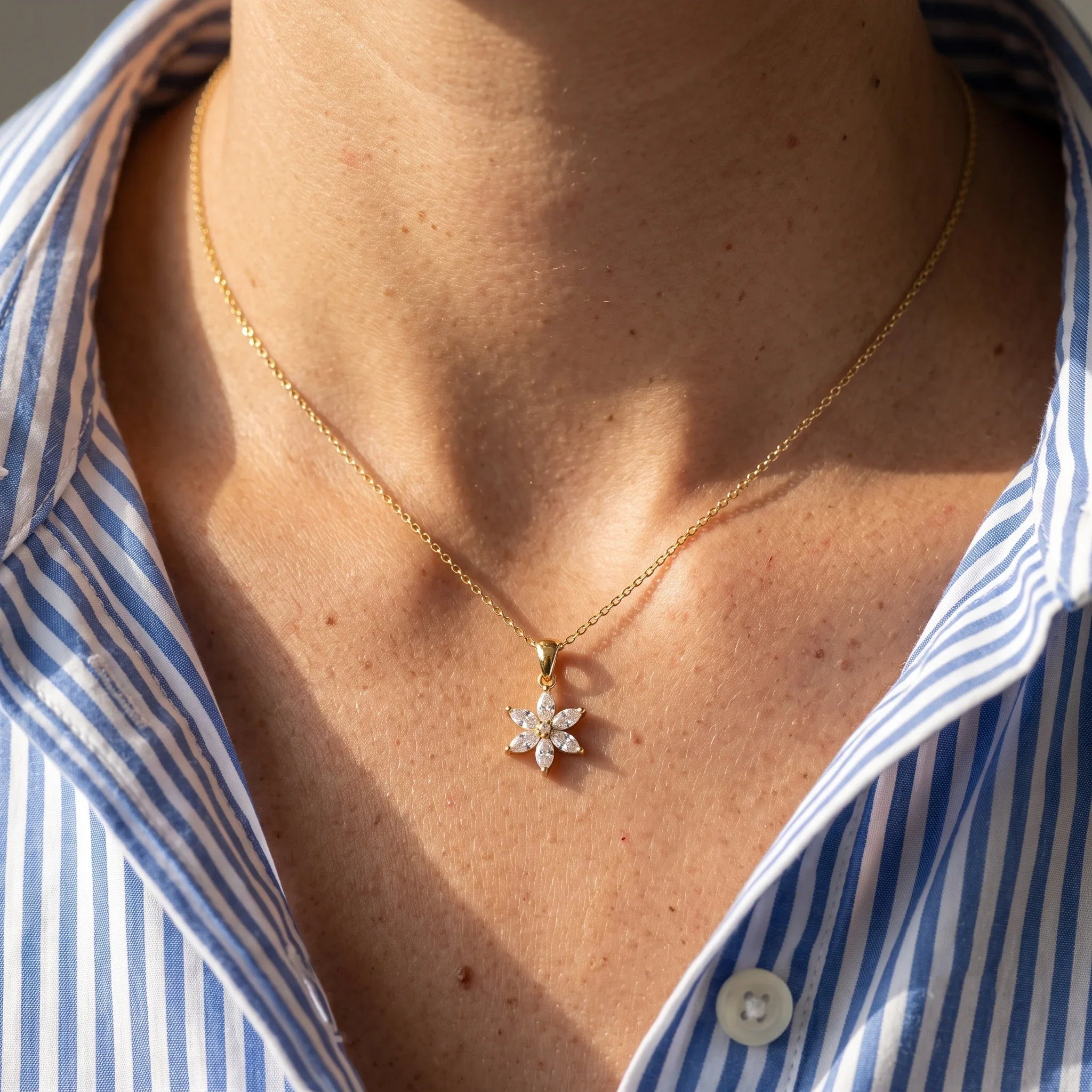 Elegant Simple Flower Pendant