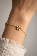 Artistic Flower Bracelet & Necklace