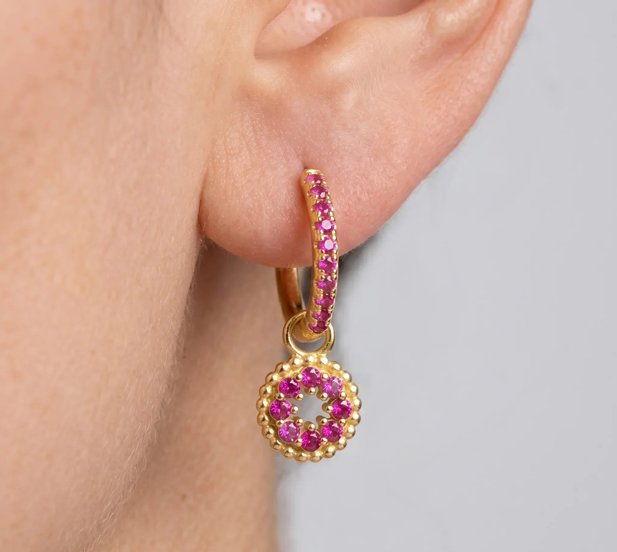 Diva Pink Drop Earrings