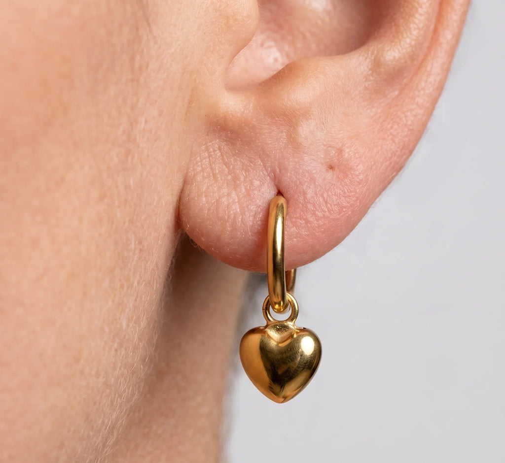 Luxy Small Heart Hoop Earrings