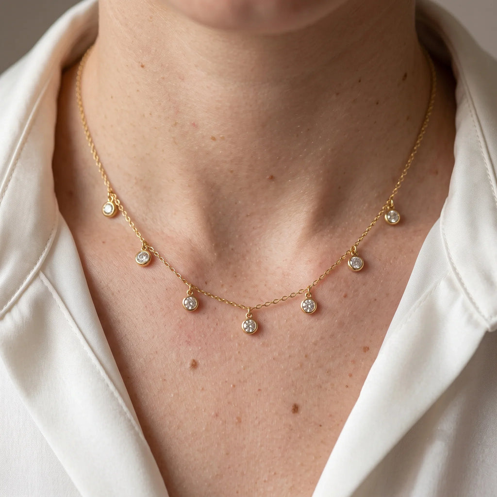 Luxe Multi Round Cubic Zirconia Necklace