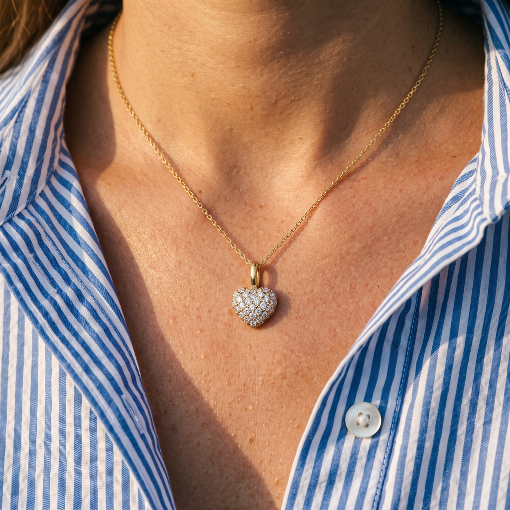 Diatoms Luxe Heart Shape Pendant