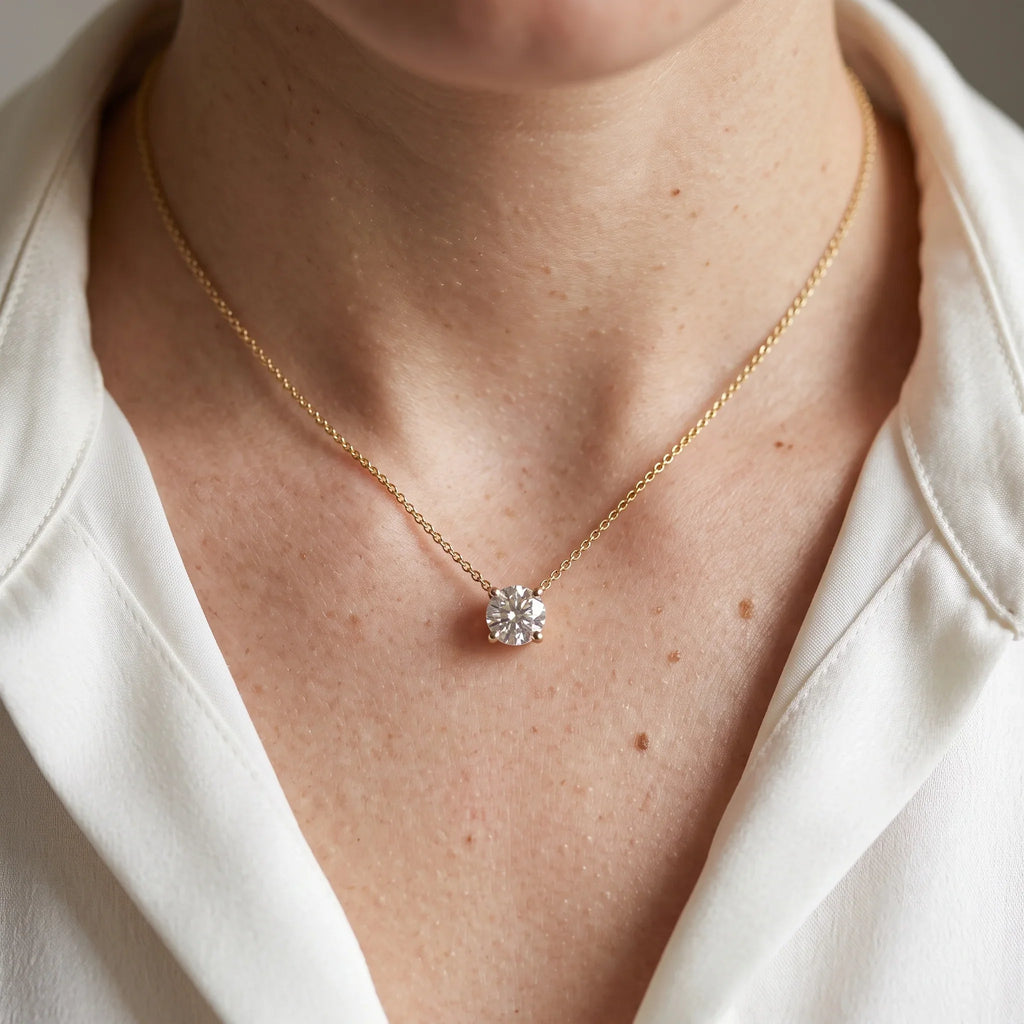Luxe Dainty Diamond Necklace