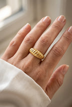 Luxe Twisted Gold Ring