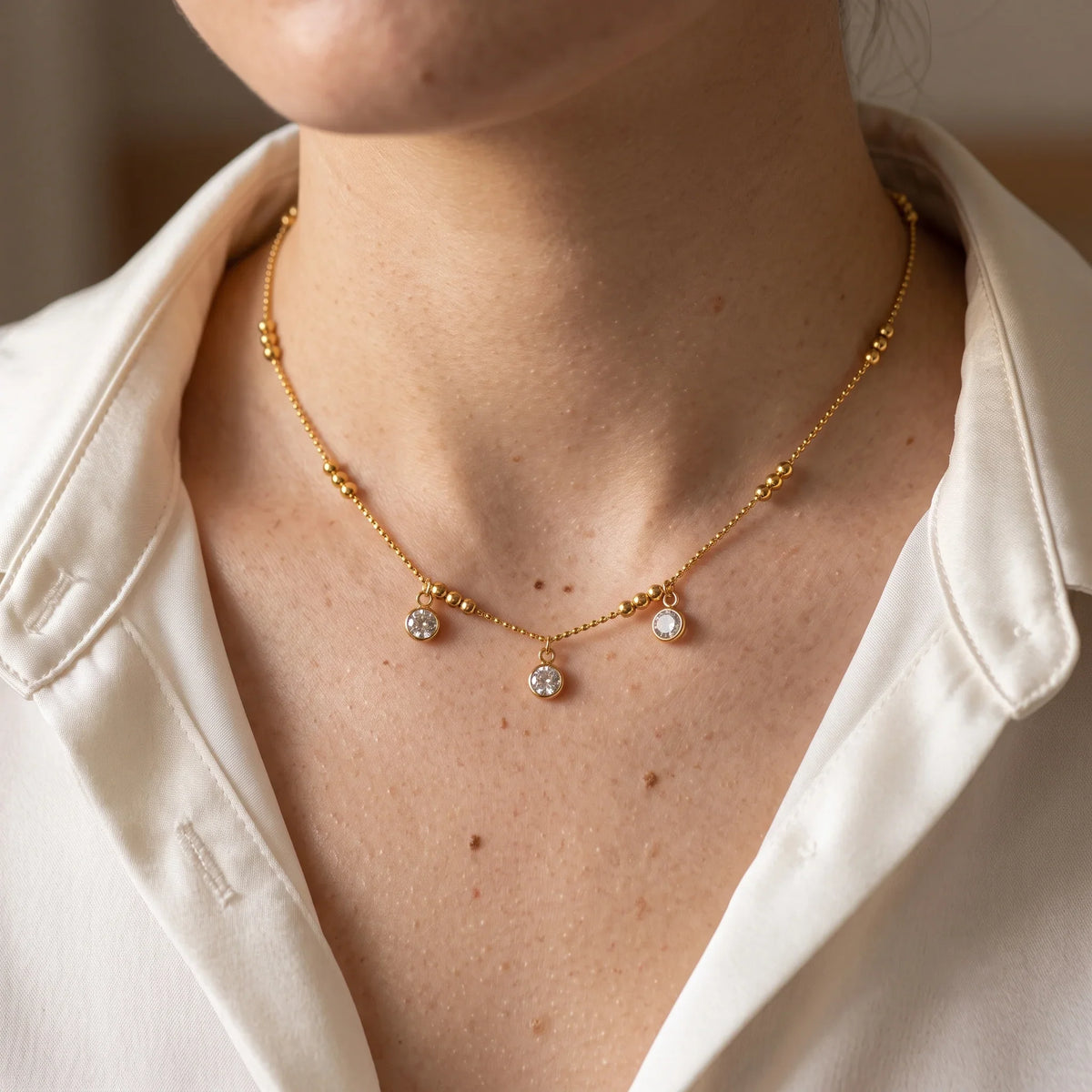 Daily Dew Shiny Geometric Necklace