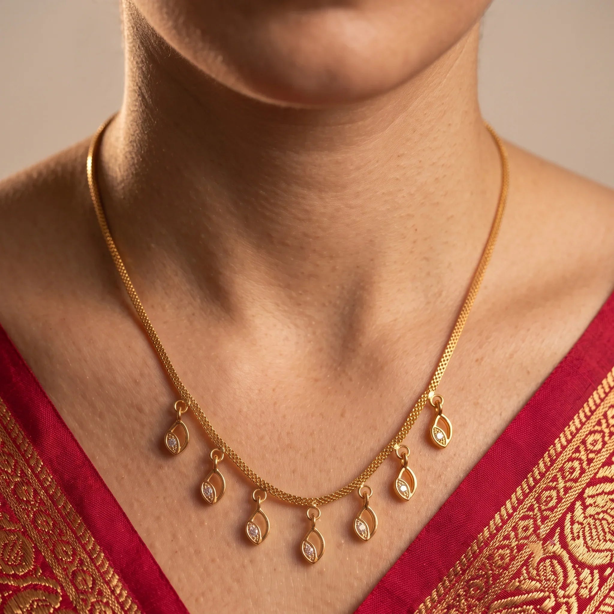 Aumika 9 Diamond Necklace