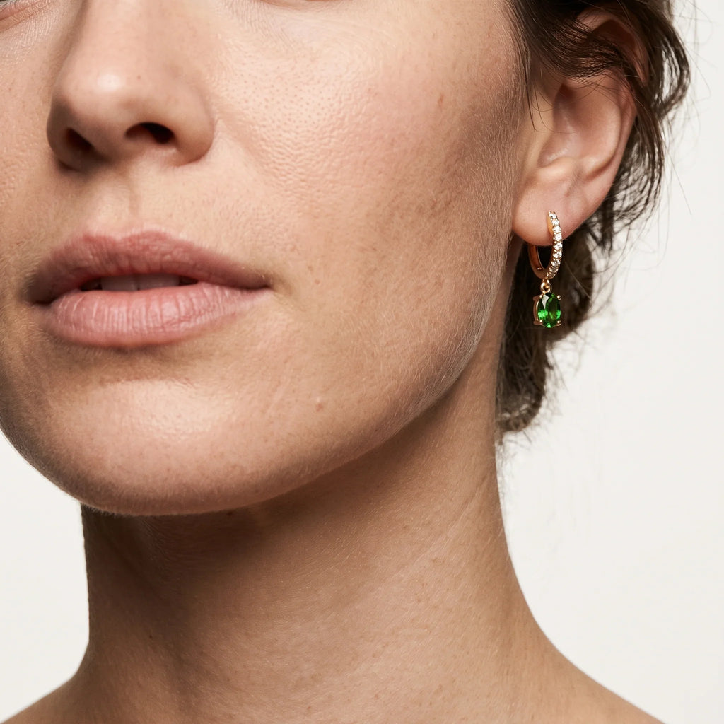 Emerald Grace Drop Earrings
