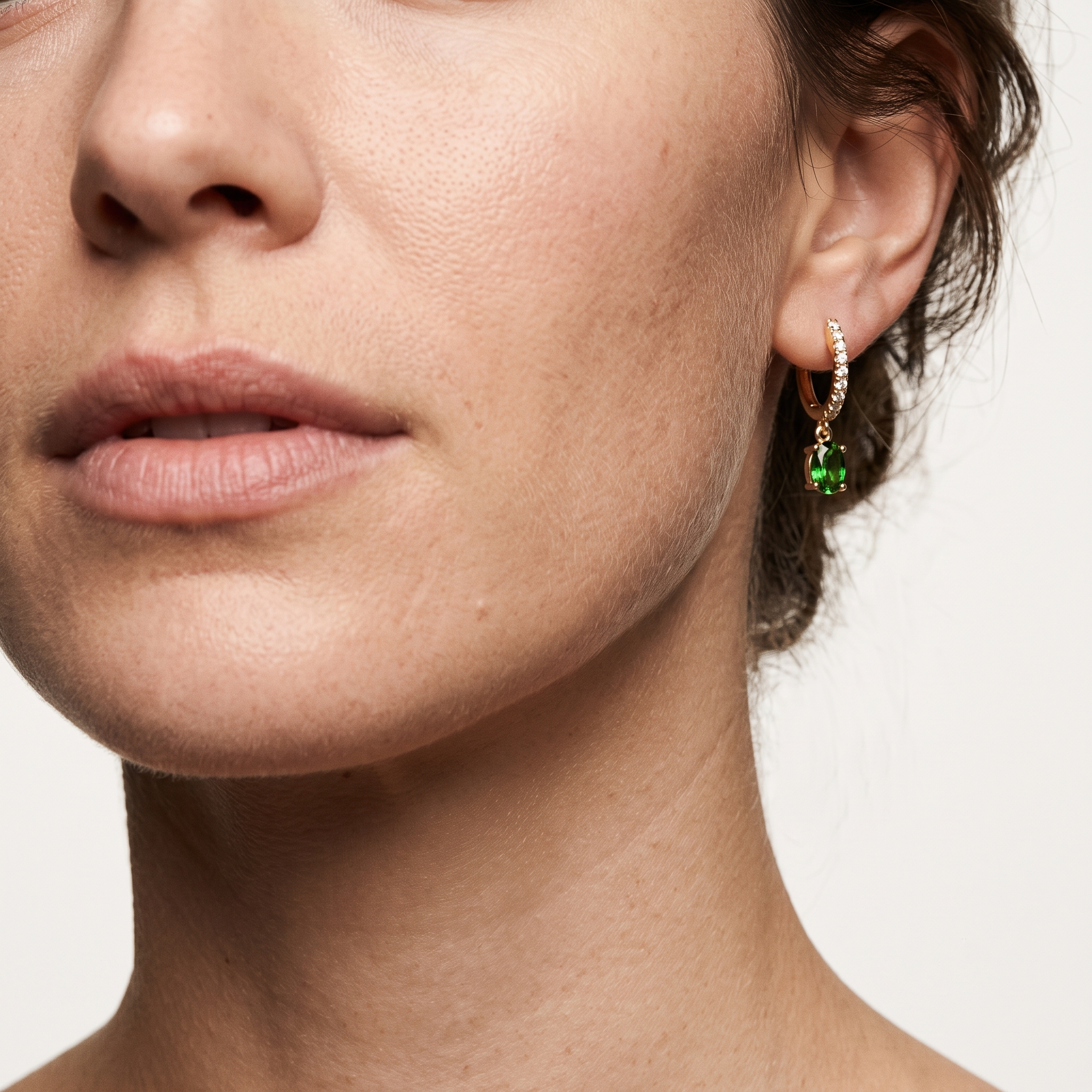 Emerald Grace Drop Earrings