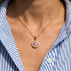 Pink Crystal Orb Necklace