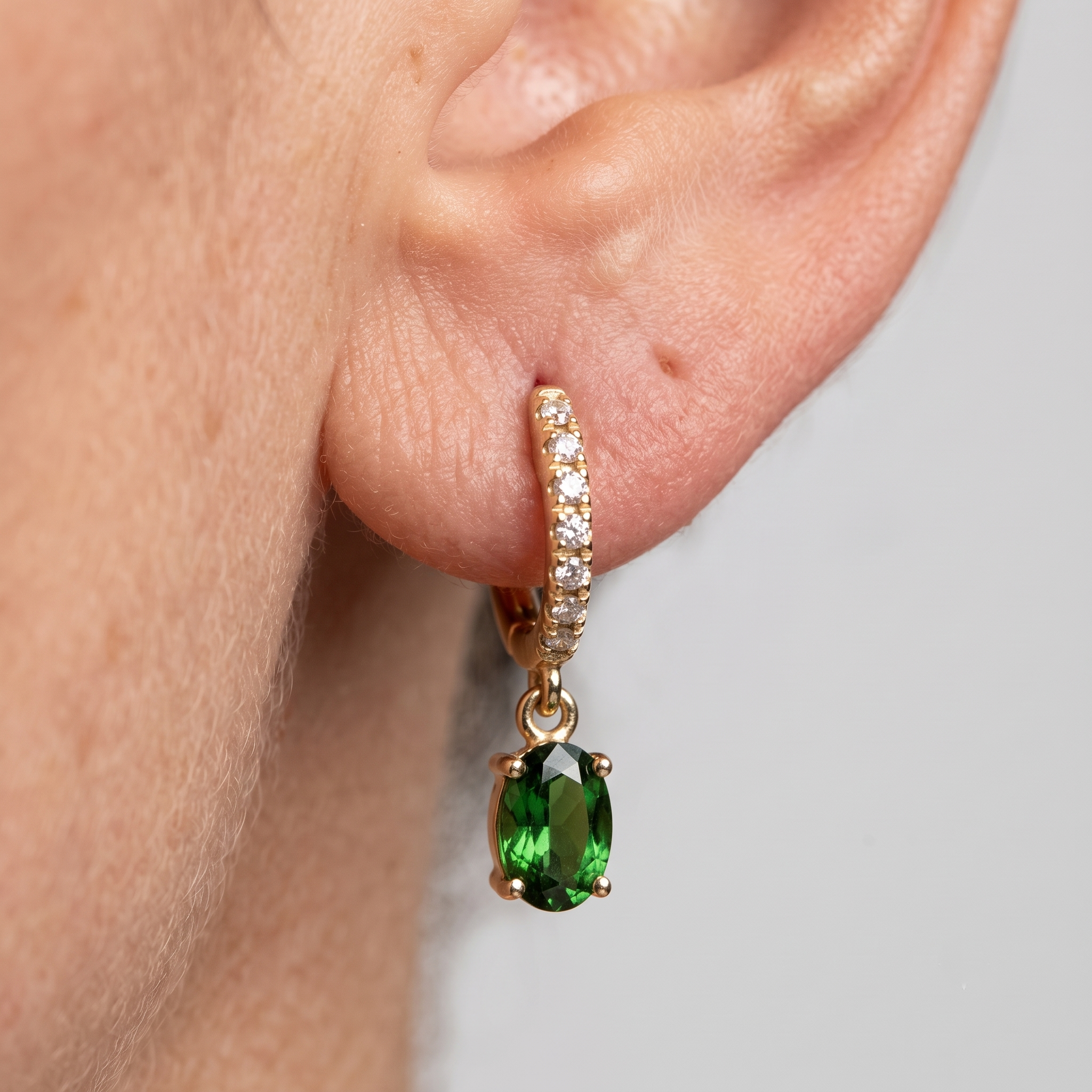Emerald Grace Drop Earrings