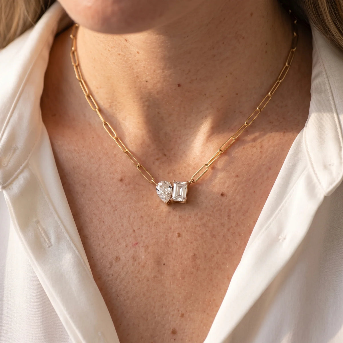 Luxe Diamond Affection Necklace