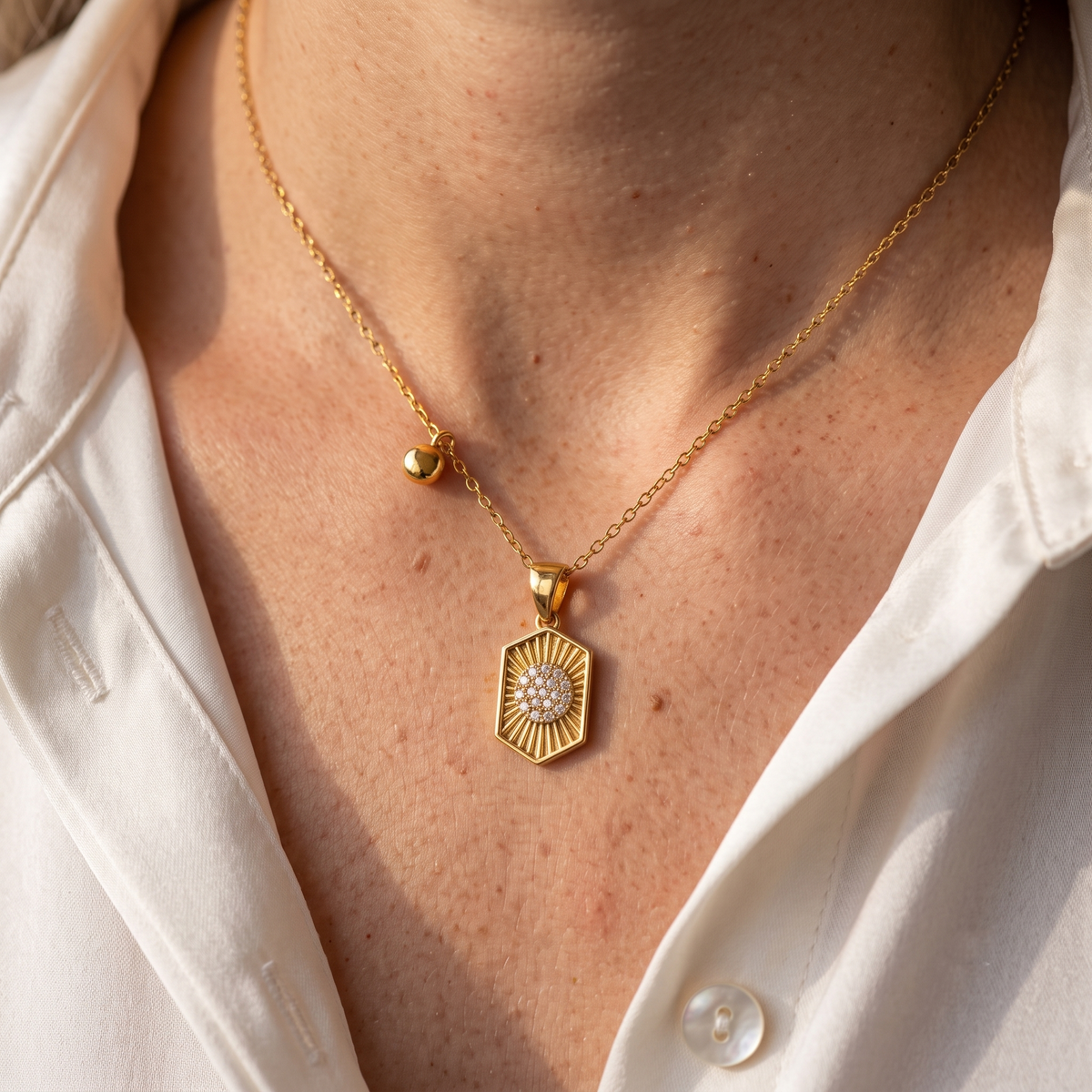 Luxe Gold Sun Ray Necklace