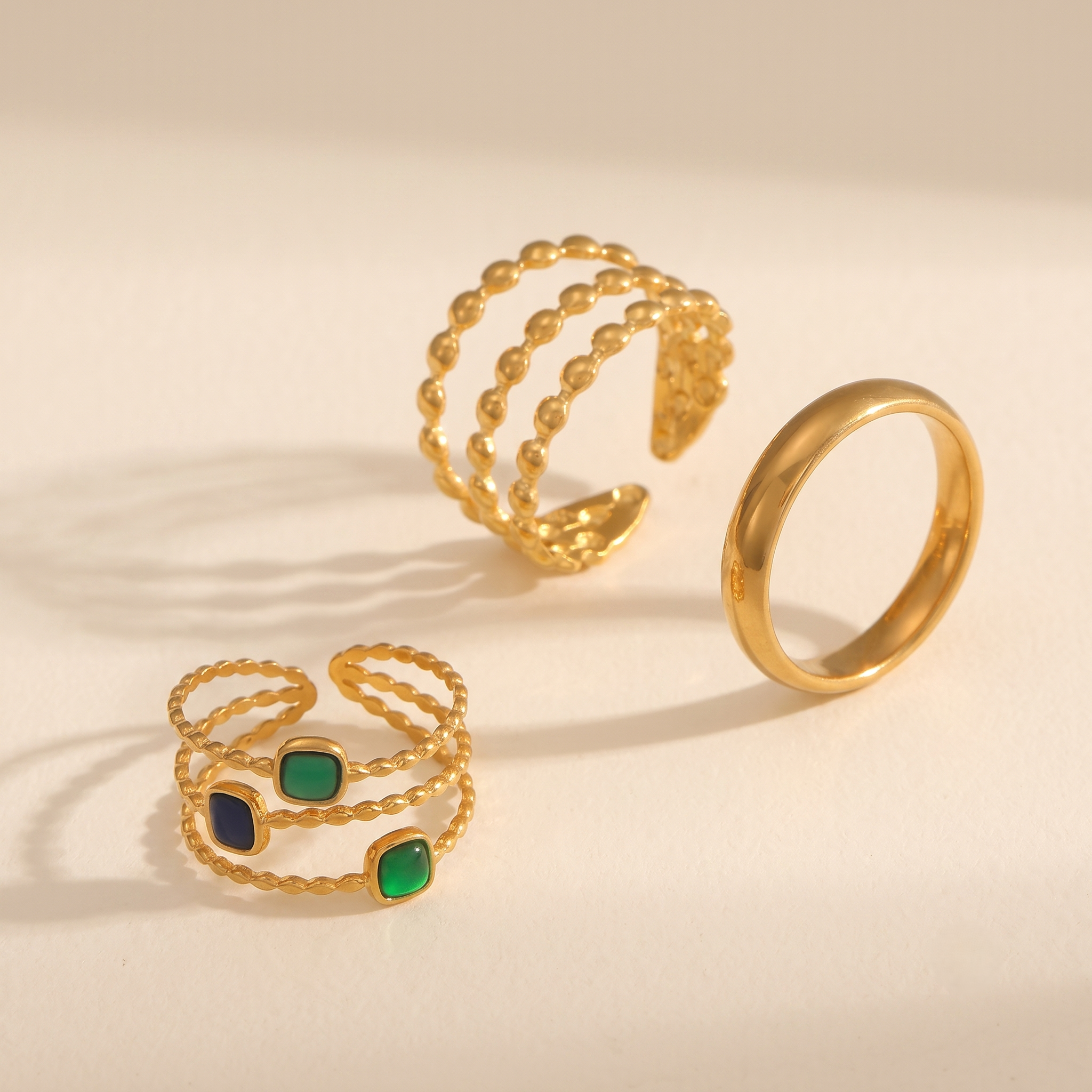 Trio De Mode Rings Set