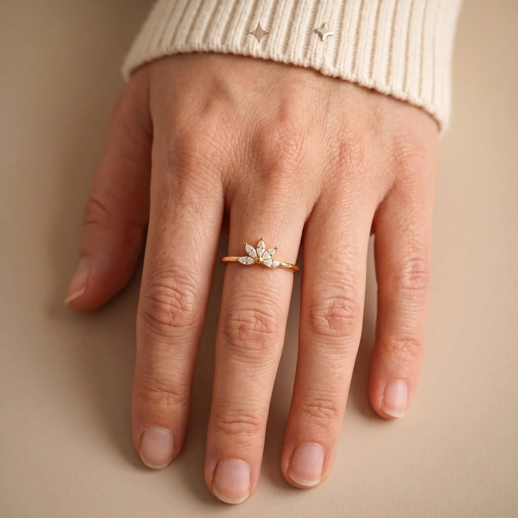 Floral Diamond Ring