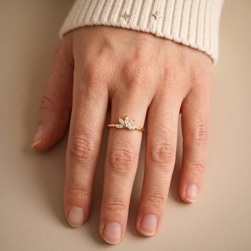 Floral Diamond Ring