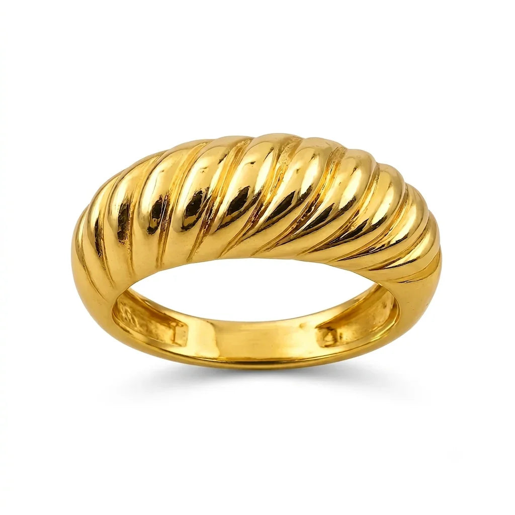 Luxe Twisted Gold Ring