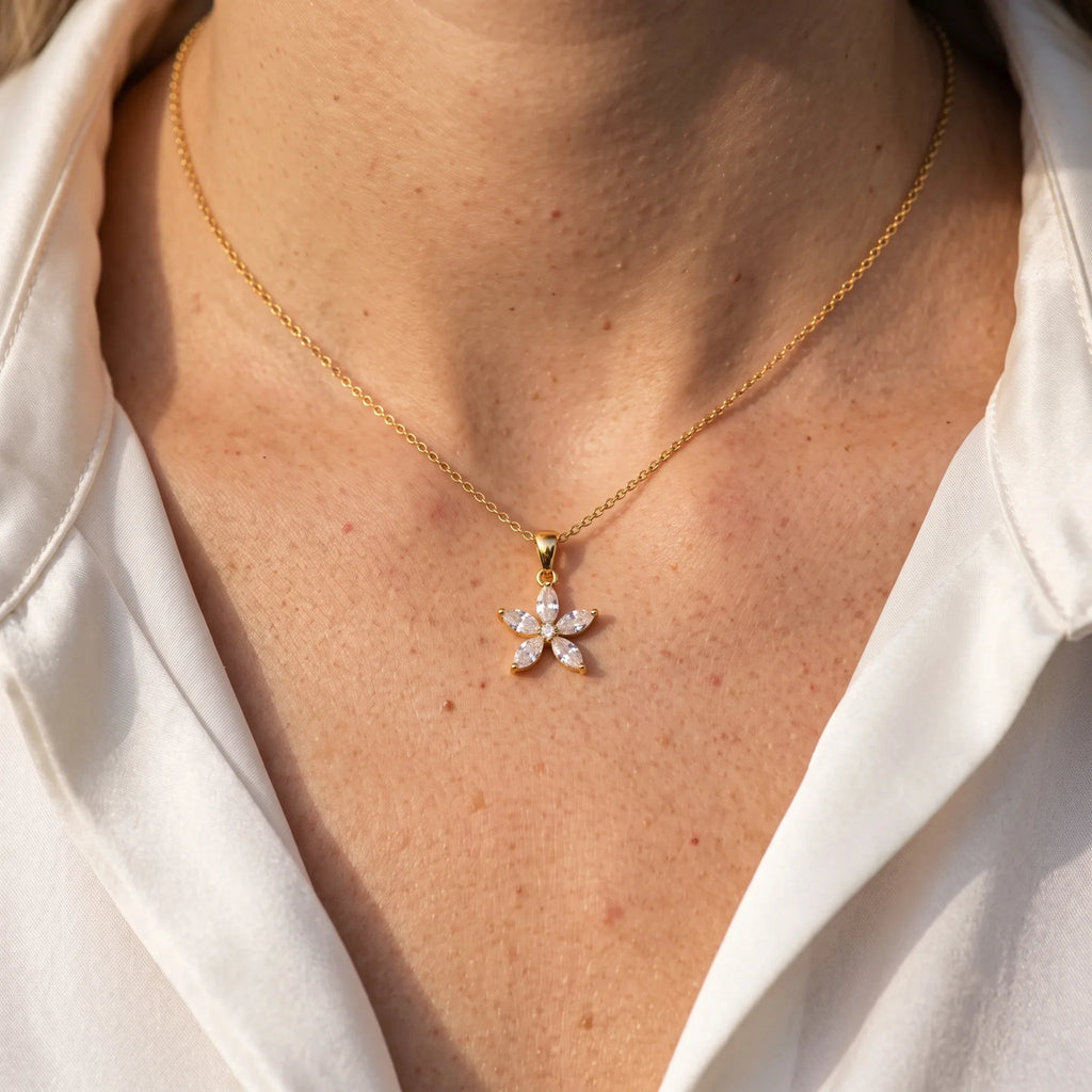 Floral Diamond Necklace