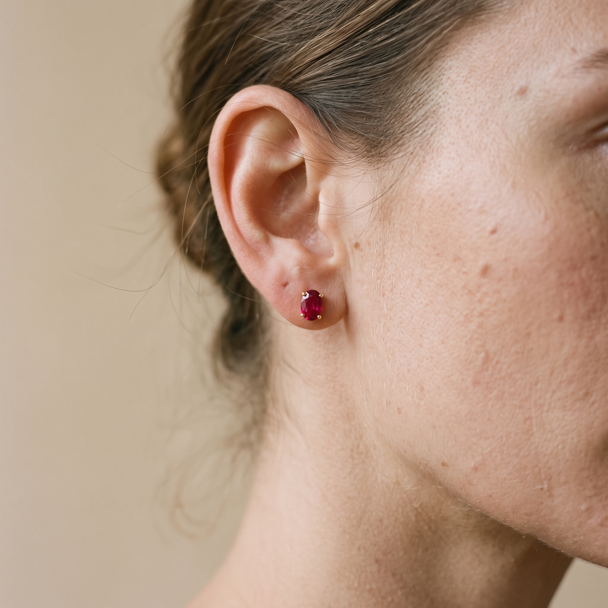 Petal Drift Tiny Stud Earrings
