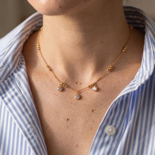 Daily Dew Shiny Geometric Necklace