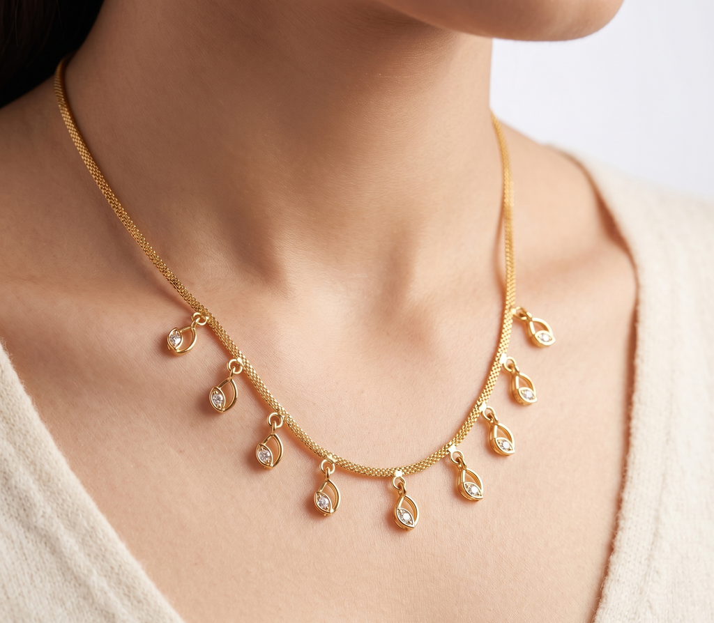Aumika 9 Diamond Necklace
