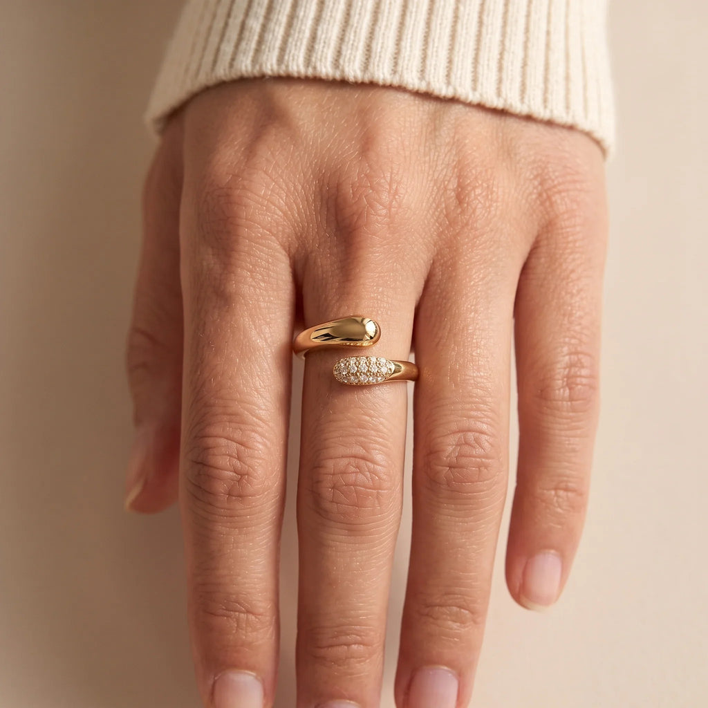 Luxe Gilded Adjustable Ring