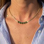 Heart Shape Inlay Necklace