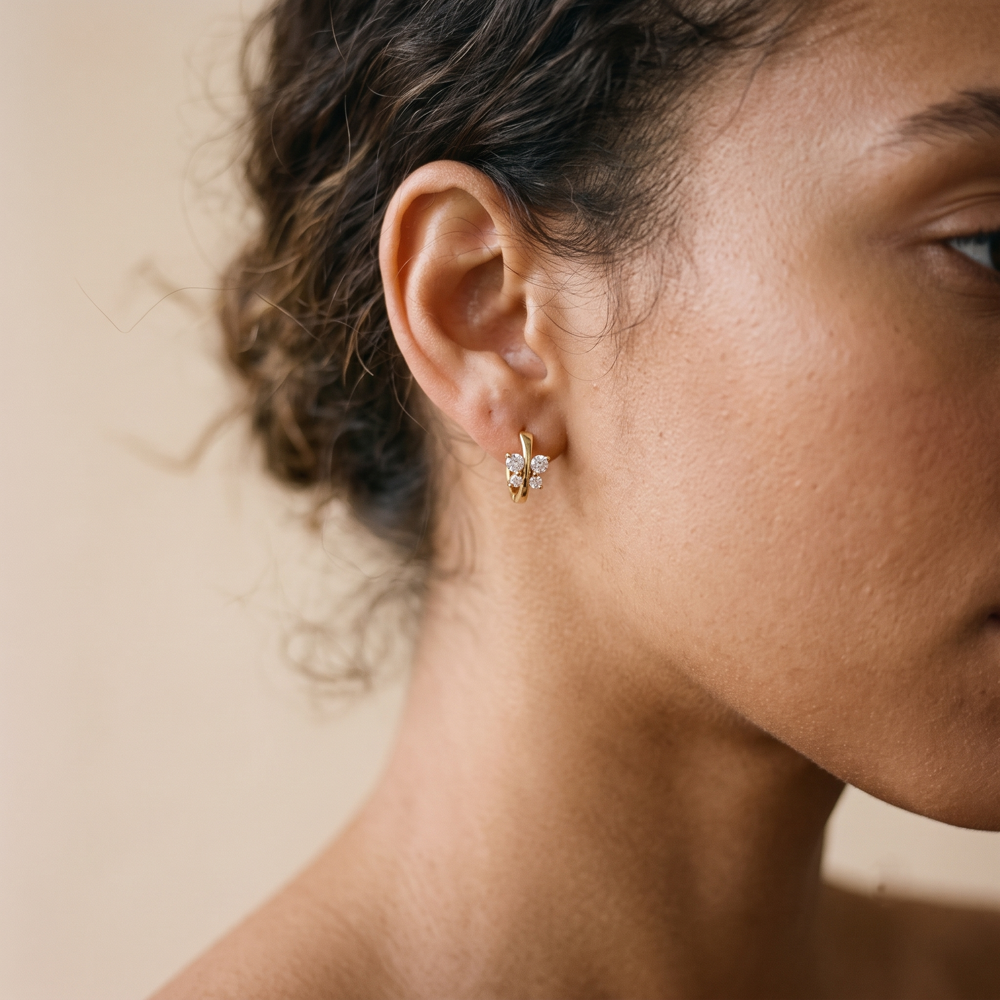 Butterfly Cluster Hoops