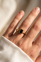 Black Charm Ring