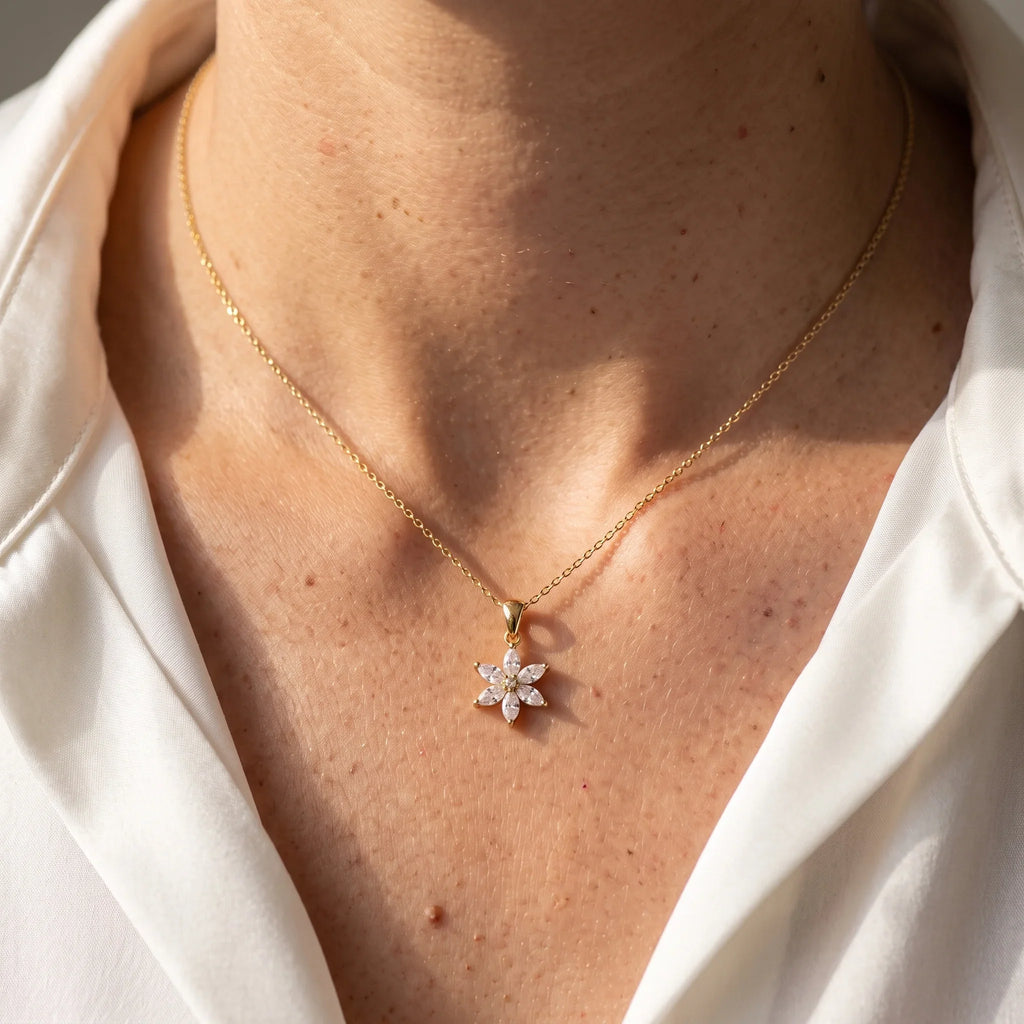 Elegant Simple Flower Pendant