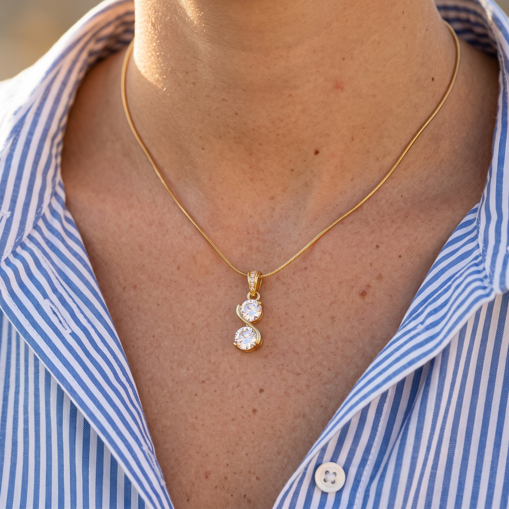 Diatoms Simple Style Diamond Necklace