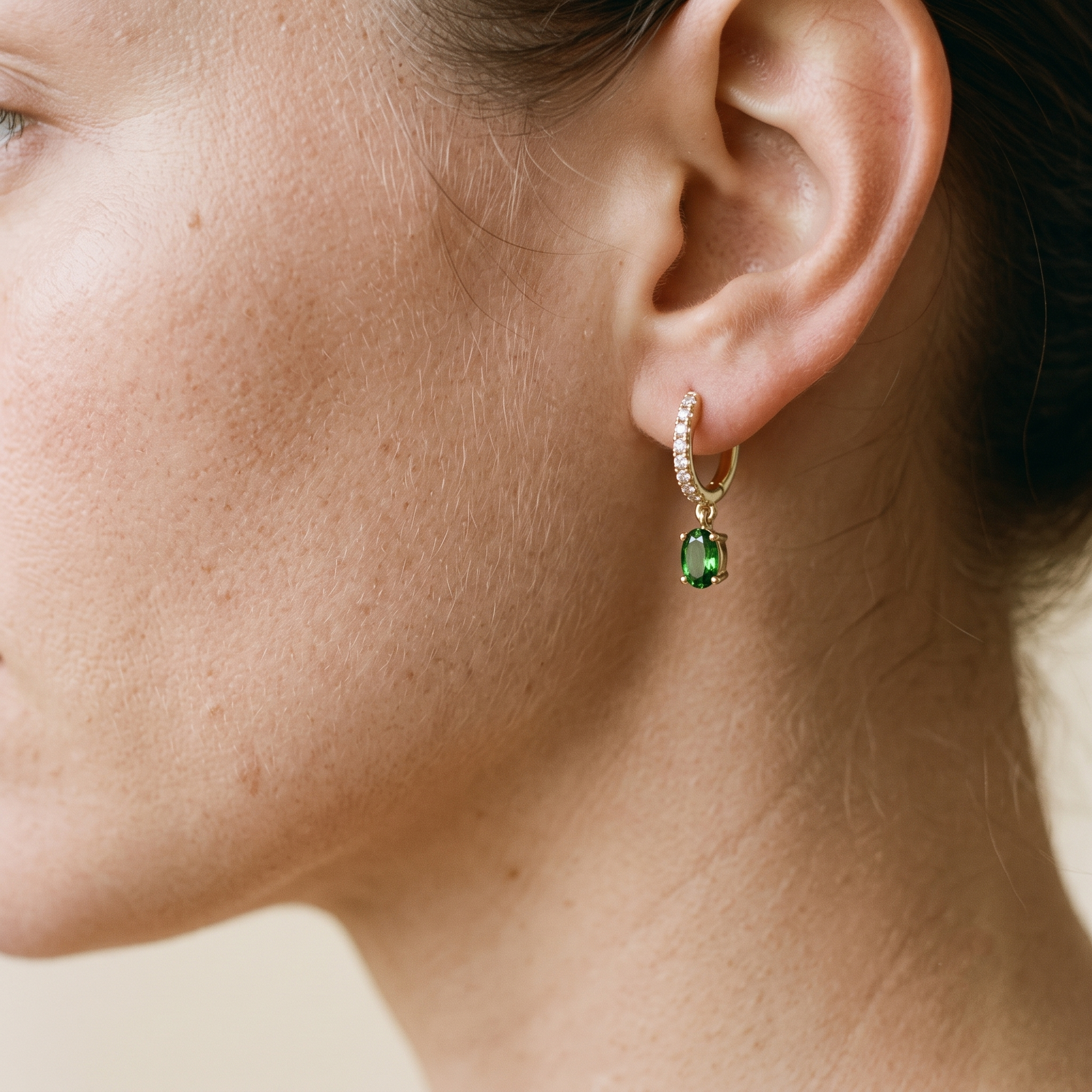 Emerald Grace Drop Earrings