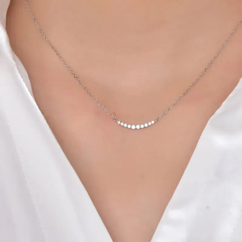 Luxe Sparkle Diamond Necklace - Diatoms