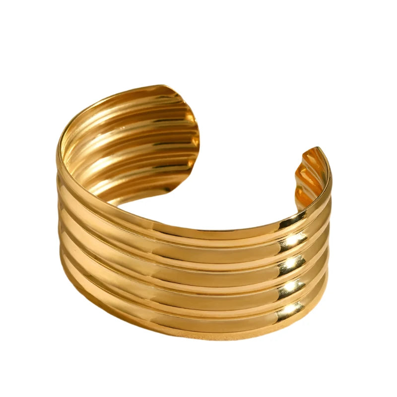 Aurora Wavy Cuff Bracelet