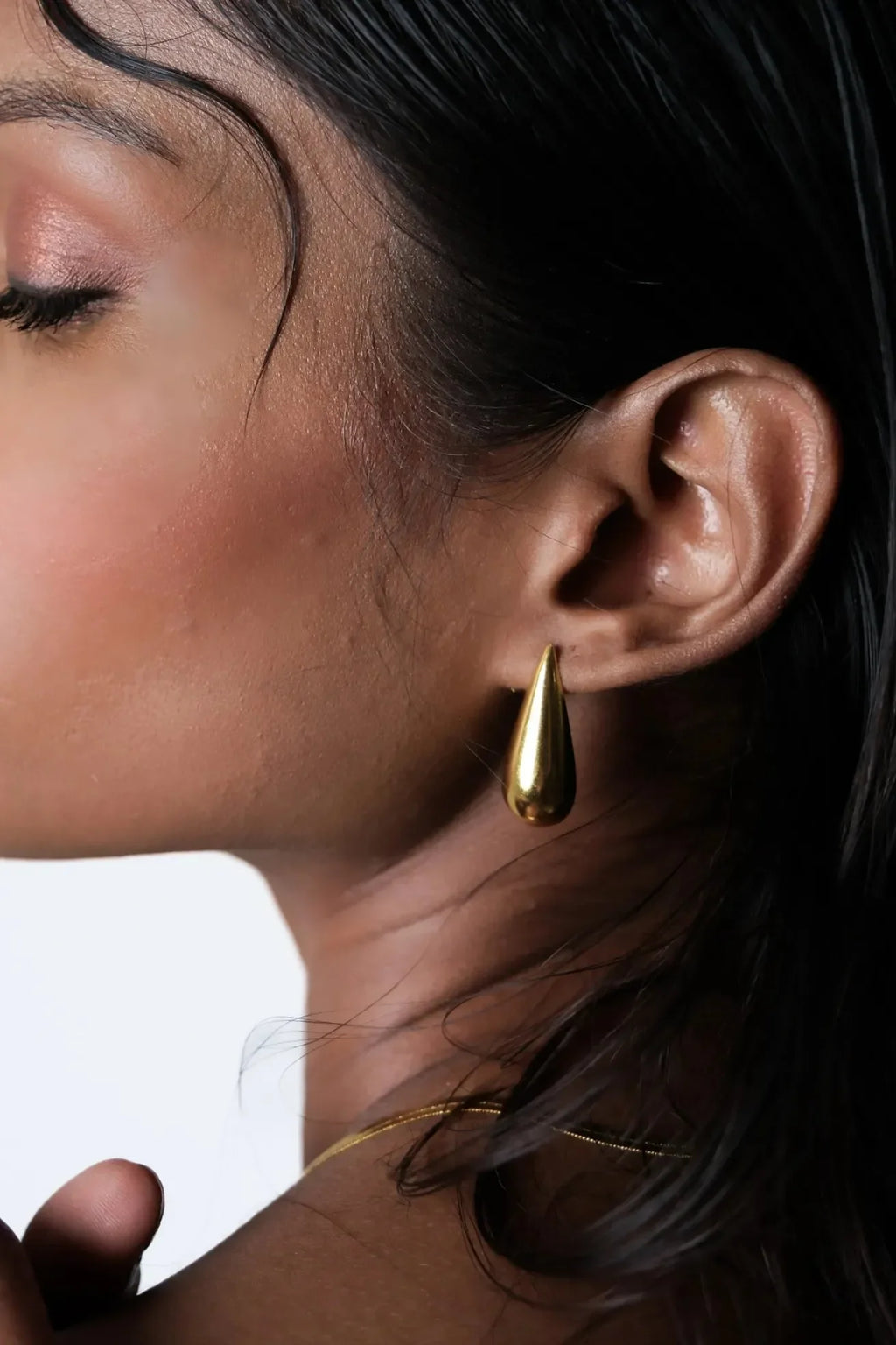 Dazzling Gold Drop Earrings - Diatoms