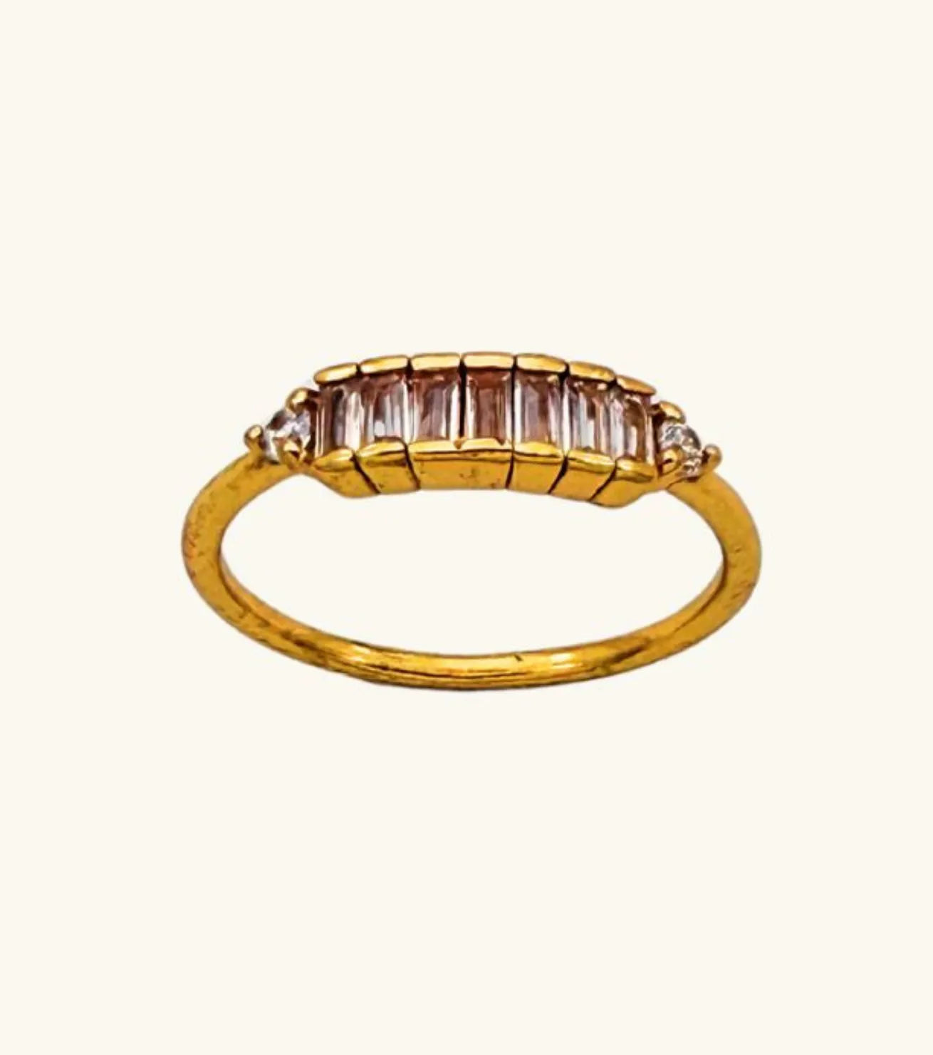 Baguette Cut Diamond Ring - Diatoms