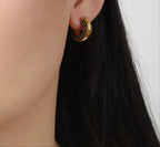 Oceanic Radiance Greenstone Earrings - Diatoms