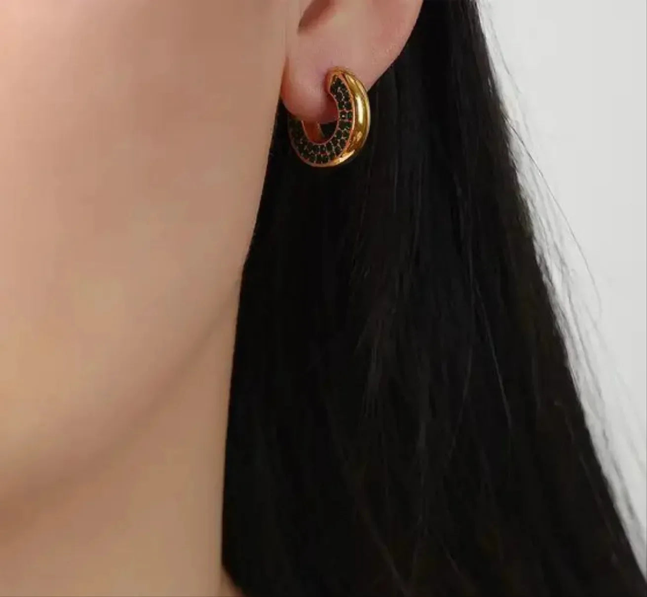 Oceanic Radiance Greenstone Earrings - Diatoms