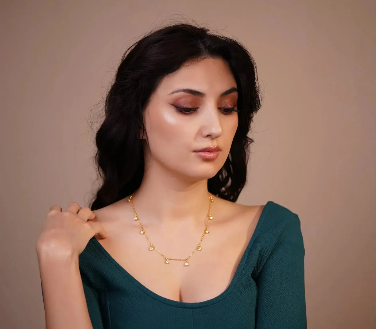 Luxe Multi Round Cubic Zirconia Necklace - Diatoms