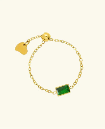 Zirconia Dazzle Chain Ring - Diatoms