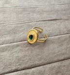 Majestic Emerald Radiance Ring - Diatoms