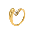 Luxe Gilded Adjustable Ring - Diatoms