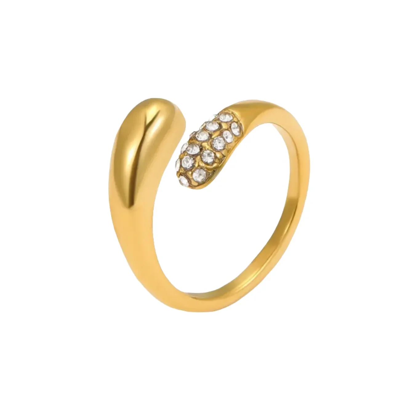 Luxe Gilded Adjustable Ring - Diatoms