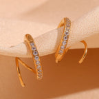 Dual Curl Elegance Earrings