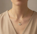 Evil's Eye Pearl Zircon Pendant
