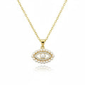 Evil's Eye Pearl Zircon Pendant