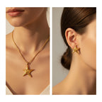 Beach Style Starfish Earrings