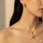 Beach Style Starfish Earrings