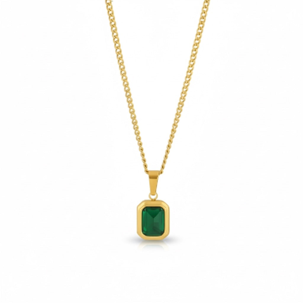 Green Emerald Necklace