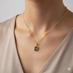 Green Emerald Necklace