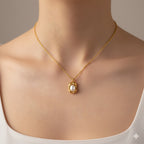 Luxe Dazzle Pearl Pendant